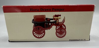 Vintage 2001 Reader's Digest Horse Drawn Pumper Fire Truck