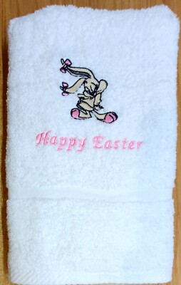 Personalisierte bestickte Handtücher Frohe Ostern Geschenk