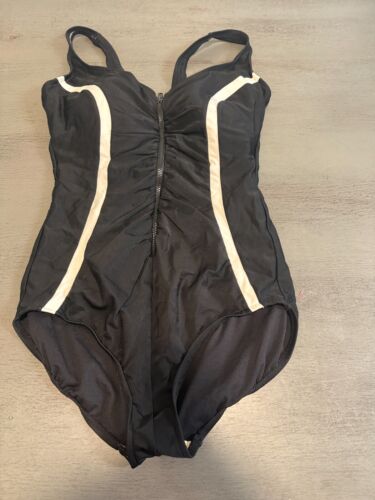 black UNKNOWN BRAND one piece swimsuit bikini size 14