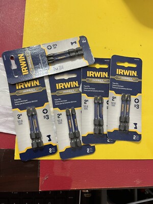 5 Packs IRWIN 2-Pack 1/4'' x 1-15/16'' Phillips Impact Power Bits
