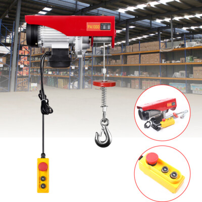 1000kg Elektrische Seilwinde Motorwinde Flaschenzug Kran Seilzug Motorwinde Neu