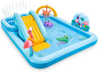96" X 78" X 28" Inflatable Jungle Adventure Play Center Spray Kiddie Pool - Back