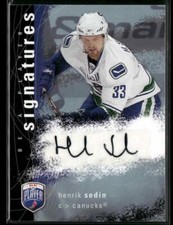 2007-08 Upper Deck Be a Player #S-HS Henrik Sedin Signatures
