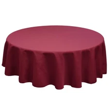 84 Inch Round SimplyPoly Polyester Tablecloth (In 32+ Colors)