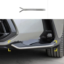For Lexus NX 250 350 350h 2022-23 Silver Steel Front Bumper Corner Spoiler Cover