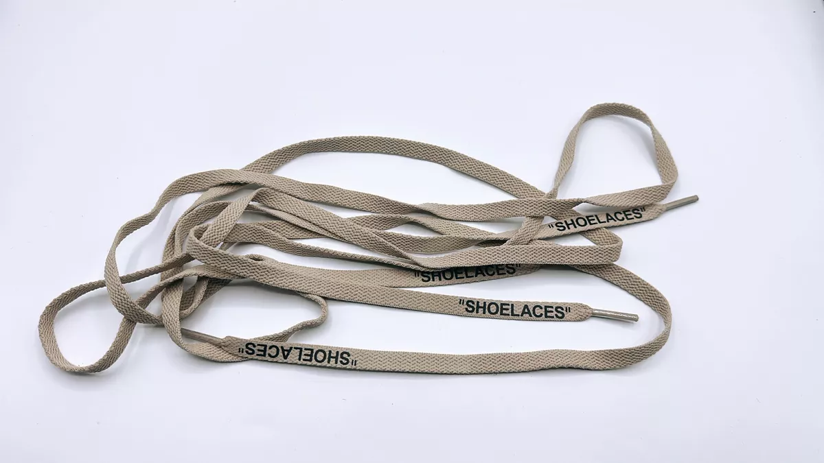 Off white shop shoelaces ebay