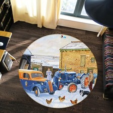 3D Chicken Snow ZHUA011 Game Non Slip Rug Mat Photo Carpet Trevor Mitchell Zoe
