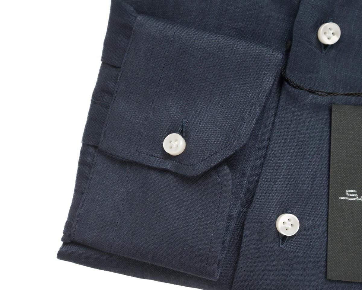 サルトリオ Sartorio キートン Kiton シャツ 白 L ナポリ イタリア 