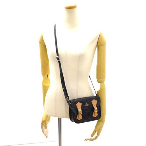 Vivienne Westwood / Tiny Satchel Shoulder Bag Pouch Leather Green / FROM JAPAN - Picture 7 of 7