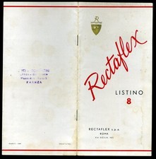 List No. 8 RECTAFLEX Standard and Rotor Optical Accessories Rare [Italy Rome 1952