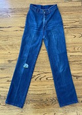 Vintage Retro 70s Levis Jeans - Orange Tab - Patch - Waist 26