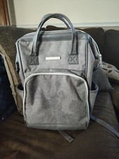 Diaper Bag Bananafish 10 Pocket Mini Backpack Gray Multi-Function