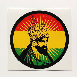 Haile Selassie Sticker Decal Vinyl Rasta Rastafari Jamaica Ragga Dub Reggae Car Ebay