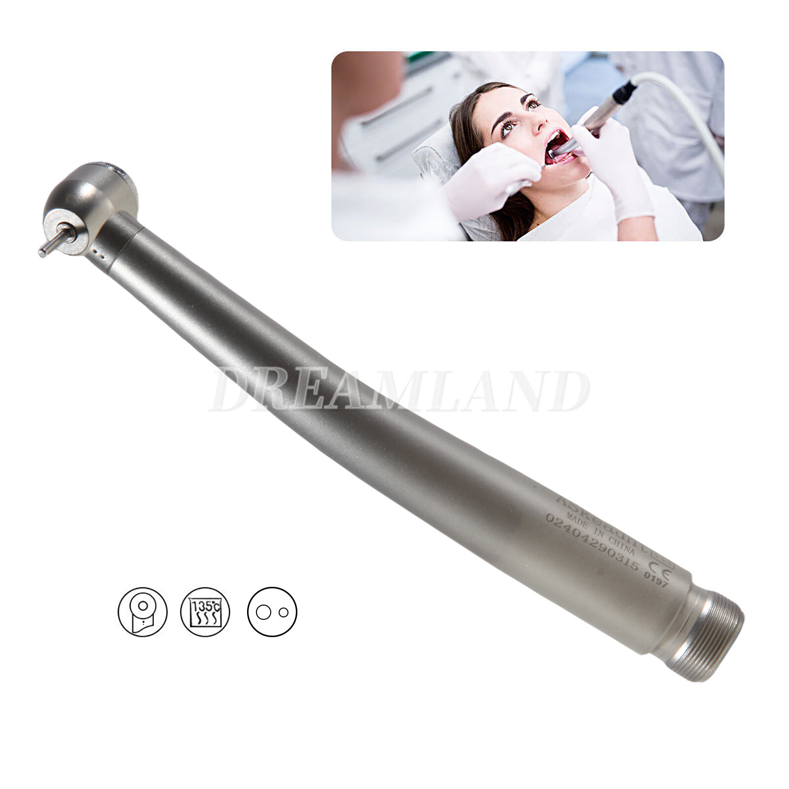 NSK Style Sale Handpiece High Speed Fiber Optic LED Push Button 2/4 Hole JI