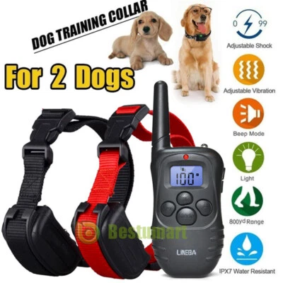 LINEBA Collar De Adiestramiento Electrico Ajustable Para Perros Impermeable