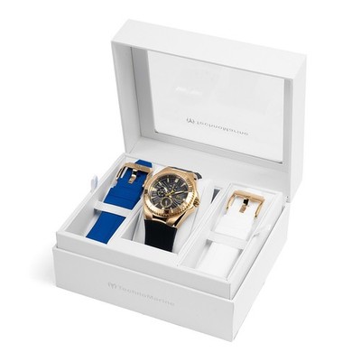 TechnoMarine Men's TM-124019 Cruise Original 45mm gold with 3 straps Included.