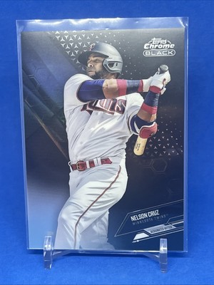 2021 Topps Chrome Black Nelson Cruz Refractor #5 Minnesota Twins 144/199