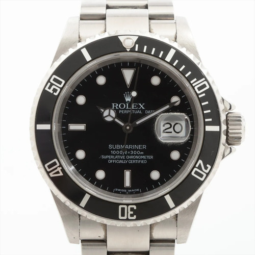 Rolex SUBMARINER DATE 16610T SS SS AT black dial 1 Extra Link