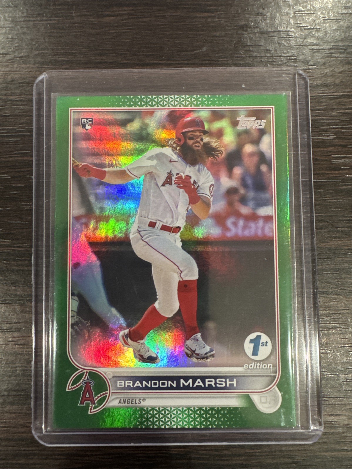 2022 Topps Series 1 1st Edition - Brandon Marsh #243 Green /150 (RC)