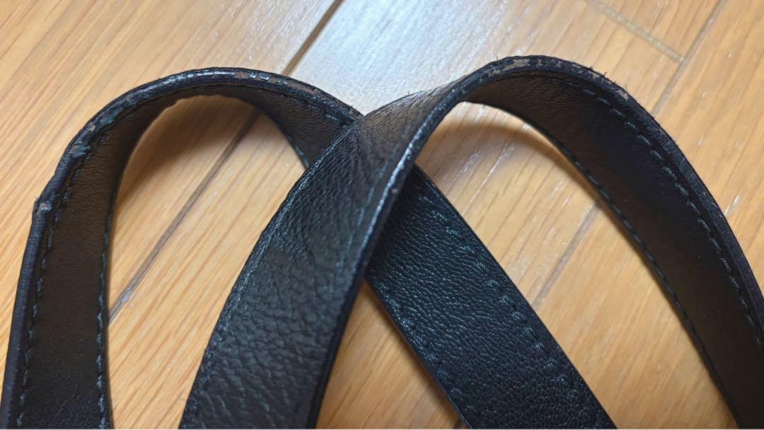 YVES SAINT LAURENT borsa tote reversibile nera oro grande tracolla borsetta vintage