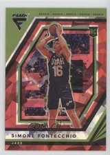 2022-23 Panini Flux Rookies Red Cracked Ice Prizm Simone Fontecchio #213 8d2