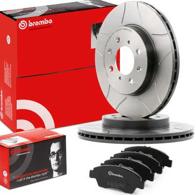 BREMBO Bremsenset Vorne Bremsscheiben Beläge für HONDA CRX III (EH, EG) 262mm