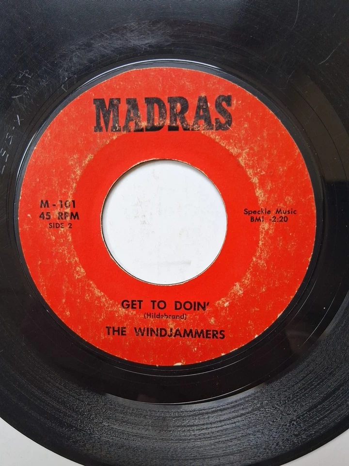 45 RPM Rock Folk The Windjammers Shadow Of Uncertainty Madras Records Foto 4 de 4