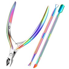 Cuticle Trimmer Cuticle Remover with Cuticle Pusher, Professional Stainless S...