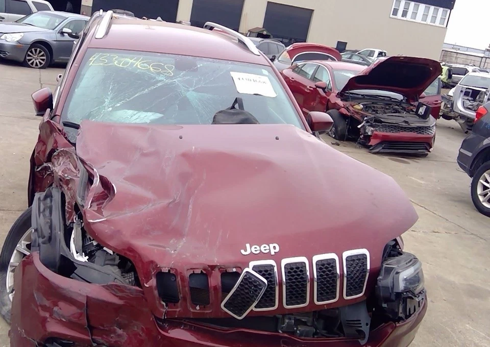 14-2019 20 21 22 23 Jeep Cherokee Rear Passenger RH Door Handle PRV Velvet Red Foto 2 de 4