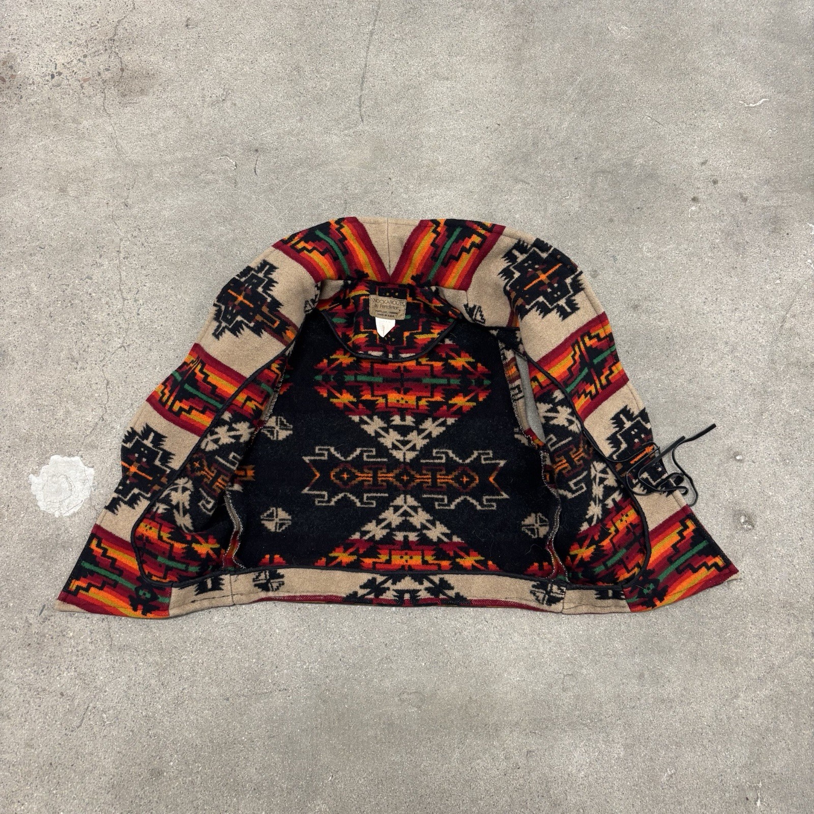 Pendleton multicoloured Aztec patterned fleece pu… - image 2