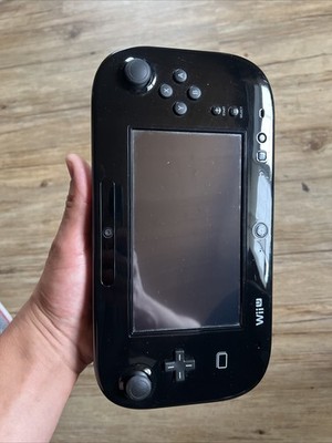 Wii U - Nintendo Wii U Gamepad Ersatz Controller Schwarz Ohne  Kabel