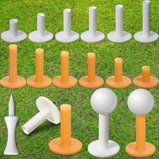 24 Pcs 6 Size Rubber Golf Tees for Mats Plastic Golf Tee Holder in 2 Colors Rubb