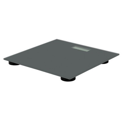 Digitale Personenwaage Grau Glas LCD 150kg Präzise Schlank Rutschfest Offener Karton