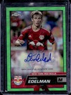 2023 Topps Chrome MLS Daniel Edelman Auto Neon Green Refractor #34/99 Red Bulls