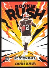 Shedeur Sanders 2025 Panini Rookies & Stars Rookie Rush #20 Cleveland Browns