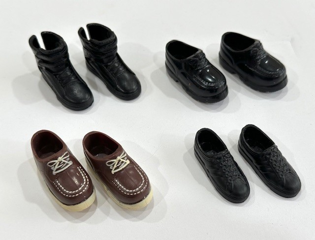 Ken Doll scarpe vintage lotto di 4 paia vestito e casual