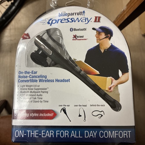 Blue Parrot Xpressway II On-The-Ear Noise Canceling Convertible Wireless Headset - 第 1/7 張圖片