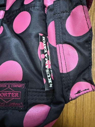 Borsa PORTER x-girl Yayoi Kusama collaborazione dot Boston Pink Dot - Foto 11 di 11