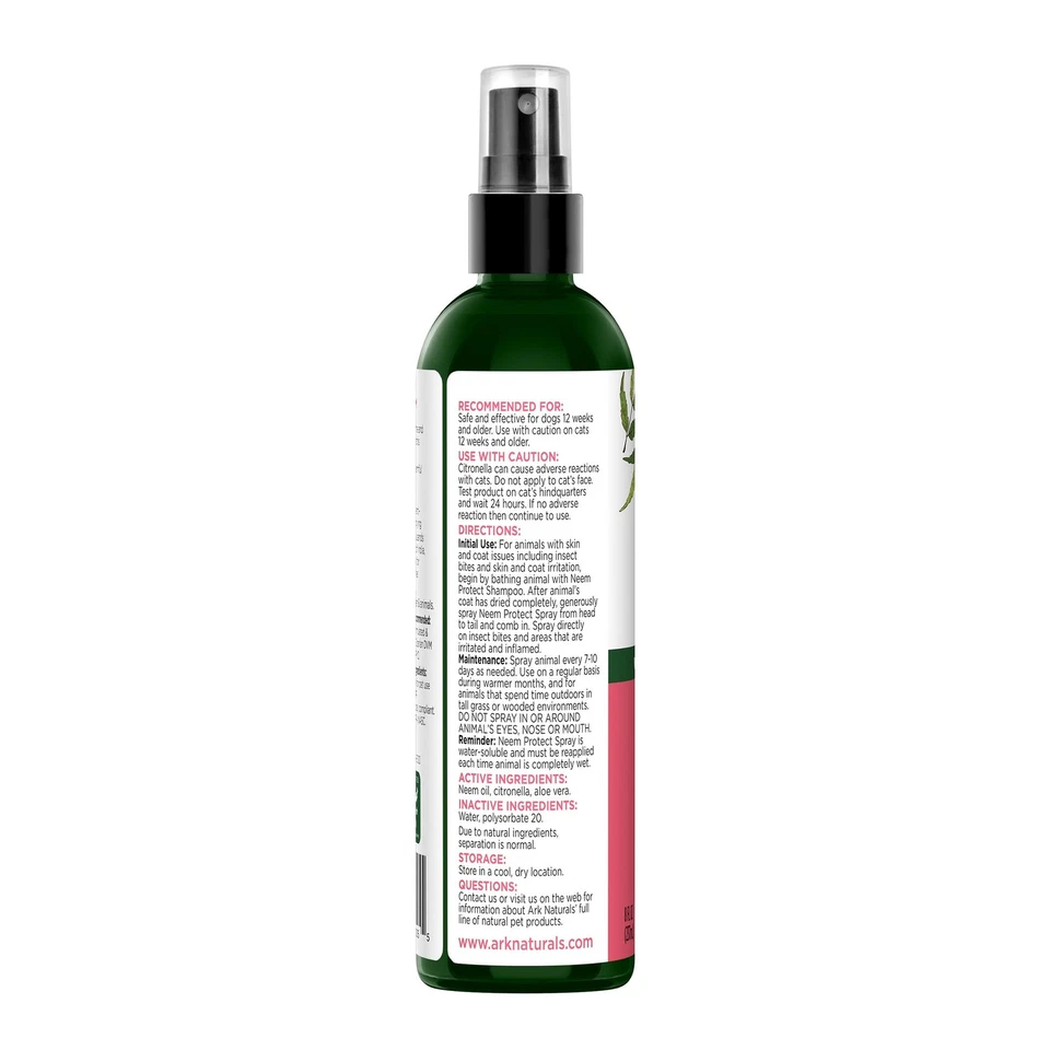 ARK NATURALS Neem Protect Spray, Alivia Picazón e Irritación en Gatos y... Foto 2 de 4