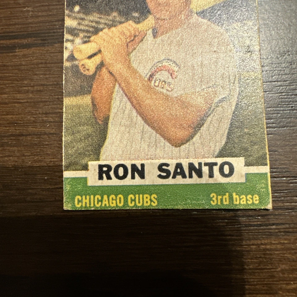 🔥⚾️1961 Topps Bazooka #3 карточка дебютанта Рона Санто Chicago Cubs MLB бейсбол - Изображение 3 из 4