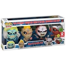 FUNKO POP! ROCKS: Iron Maiden - Eddie 4PK Glow 4.15 to 4.5 inches, Multicolor 