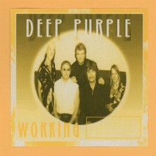 Deep Purple 2002 Bananas Concert Tour WORKING Backstage Pass