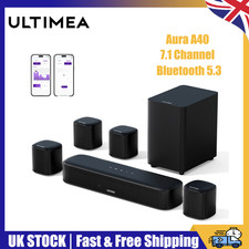ULTIMEA 7.1ch Virtual Surround Sound Bar, Surround Sound System for TV - 330W