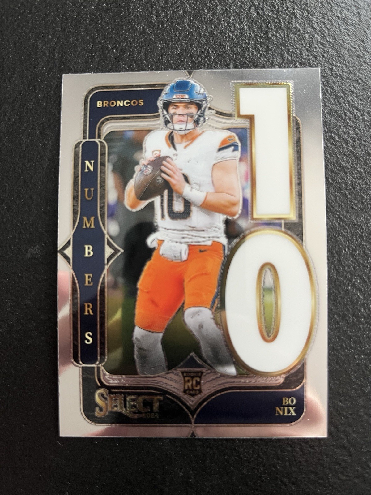 2024 Panini Select - Select Numbers Bo Nix #6 (RC)