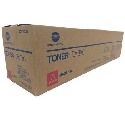 Genuine Konica Minolta TN711M (A3VU330) Magenta Toner Cartridge - NEW SEALED