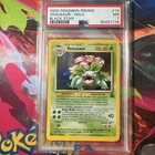 Pokemon 2000 Venusaur Holo WoTC Black Star Promo PSA 7