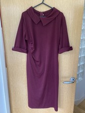 Onl YSHE Burgundy Short Sleeve Evening Dress Size Large