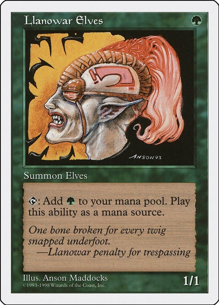 Llanowar Elves #9 (MP) Anthologies (ATH) MTG