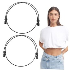 Mabor 2Pcs Shirt Tuck Band Women, Adjustable Tool for Sweater and Shirts Belly