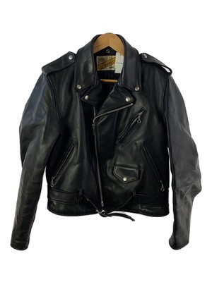 Schott ライダース 40 Schott Double rider jacket/40/Leather/BLK/Biker tag Used | eBay